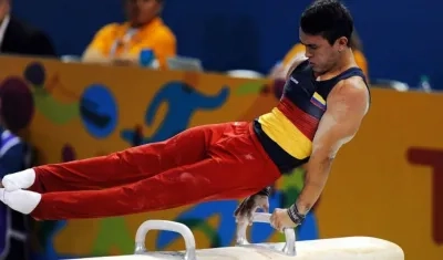 Jossimar Calvo, gimnasta colombiano. 