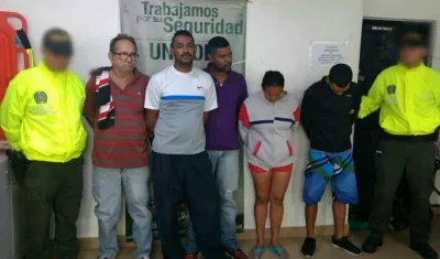 Los capturados fueron dejados a disposición de la Fiscalía.