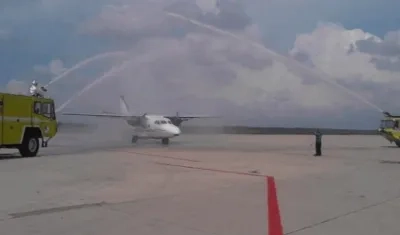 El primer vuelo entre Maracaibo y Riohacha despegó este jueves al mediodía desde el aeropuerto internacional La Chinita.