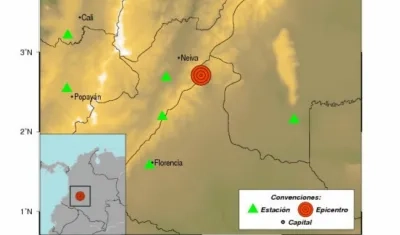 El temblor se sintió en el Centro de Colombia.