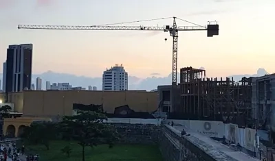 Lugar de las obras en Cartagena.
