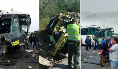 Imágenes de los vehículos involucrados en el accidente.