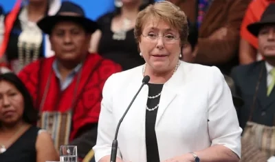 Michelle Bachelet, presidenta de Chile.