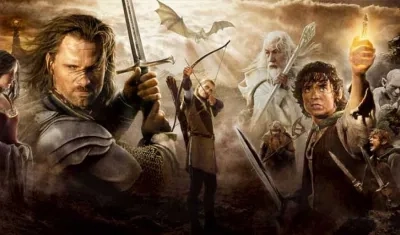 Afiche de 'El señor de los anillos'.