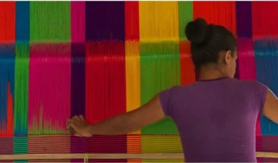 Mujer artesana de San Jacinto.