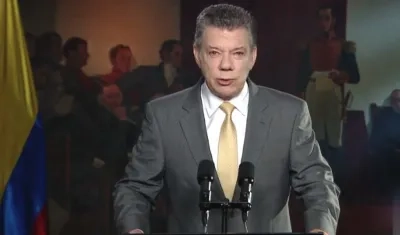Juan Manuel Santos, Presidente de la República.