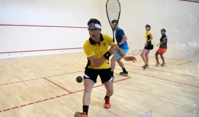 Miguel Rodríguez y Catalina Peláez, dupla mixta en el squash. 