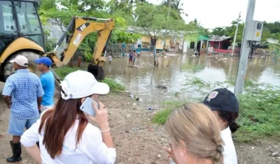 La gobernadora del Magdalena, Rosa Cotes, estuvo en Ciénaga.