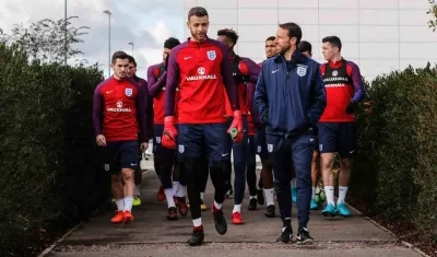 Jugadores de la Selección Inglaterra. 