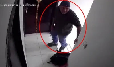 Imagen del presunto ladrón.