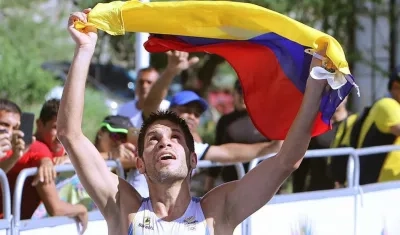 Carlos Quinchará, atleta colombiano. 