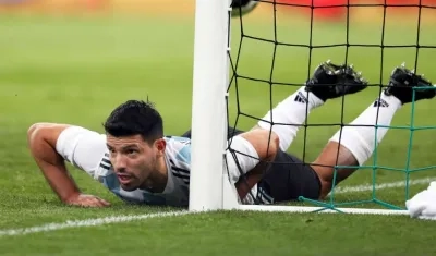 Sergio Agüero, delantero argentino. 