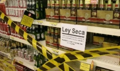 La ley seca aplica en Barranquilla desde el domingo a las 6 de la mañana.