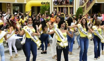 Candidatas a reinas populares.
