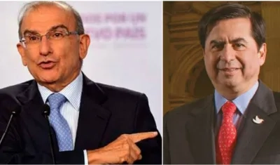 Humberto De la Calle y Juan Fernando Cristo, precandidatos liberales.