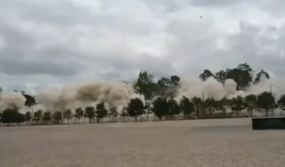 Momento de la implosión.