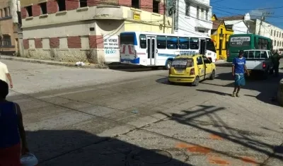 Sitio donde ocurrieron los hechos en San Roque.