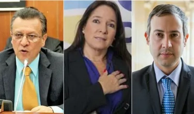 Senén Niño, Susana Correa y Mario Fernández, senadores.