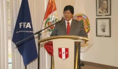 Edwin Oviedo, presidente de la FPF. 