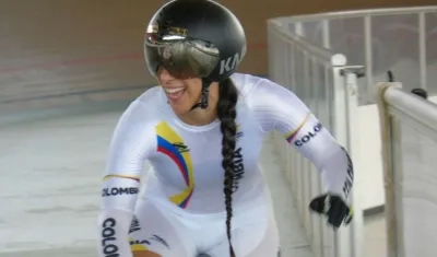 Mariana Pajón, ciclista colombiana. 