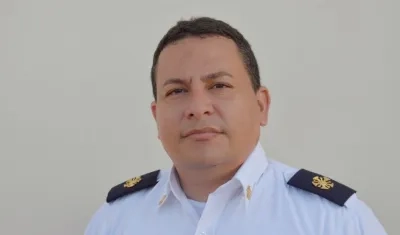Teniente Próspero Carbonell, comandante del Cuerpo de Bomberos de Soledad.