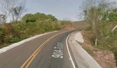 El accidente ocurrió en esta zona de la vía Tubará- Bajo La Habana.