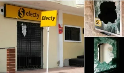 En este Efecty del barrio Las Moras ocurrieron los hechos.