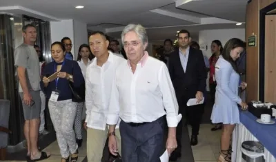 El Ministro de Transportes, Germán Cardona