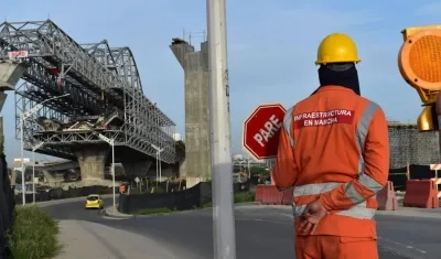 Obras del Puente Pumarejo.