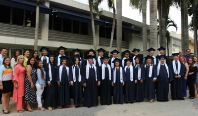 El grado se llevó a cabo en Comfamiliar sede norte.