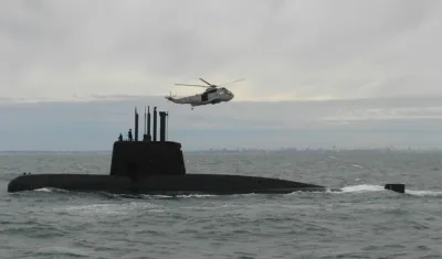 El submarino perdió contacto la semana pasada.