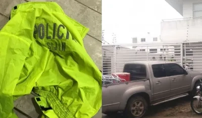 Prendas utilizadas por los delincuentes.