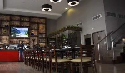 Interior del restaurante La Locanda.