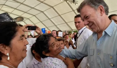 El presidente de Colombia, Juan Manuel Santos