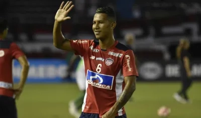 James Sánchez, volante de Junior. 