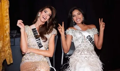 Stefanía Incandela, Miss Argentina, y Laura González, Miss Colombia.