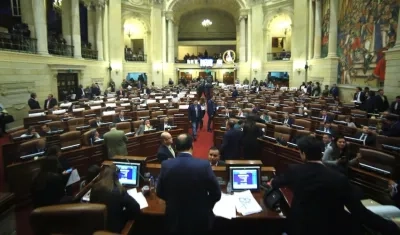 Plenaria de la Cámara de Representantes.