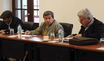 Pablo Beltrán, jefe negociador de la guerrilla del ELN en Quito.