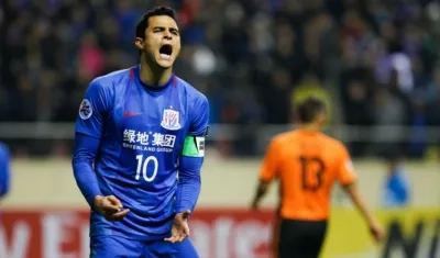 El jugador colombiano Giovanni Moreno