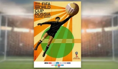 Este es el póster oficial para el Mundial de Rusia 2018.