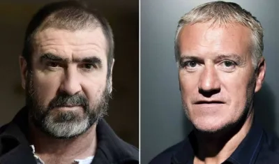 Éric Cantona y Didier Deschamps.