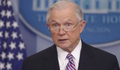 El fiscal general de Estados Unidos, Jeff Sessions.