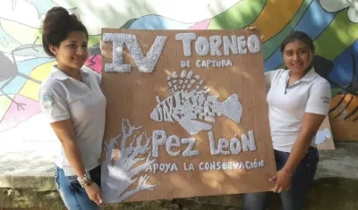 Afiche alusivo al torneo de captura del pez león.