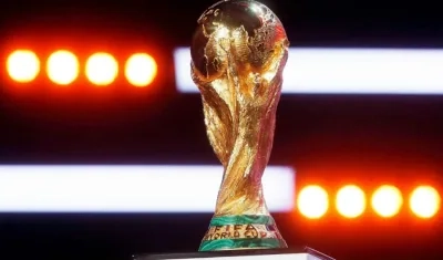 Trofeo de la Copa del Mundo de fútbol. 