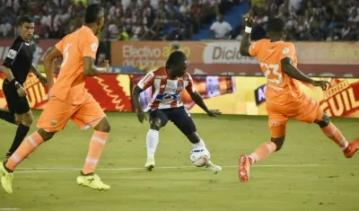 Yimmi Chará, delantero de Junior. 