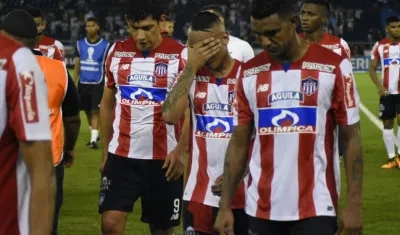 Lamento juniorista de la eliminación en la Copa Sudamericana.
