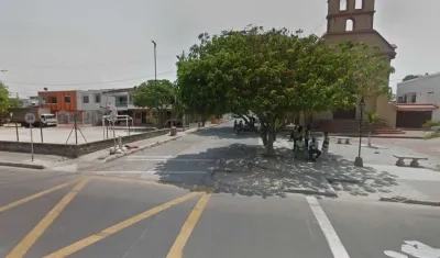 Lugar donde interceptaron a la mujer en el barrio San Felipe.