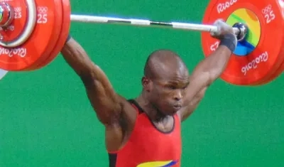 Edwin Mosquera, pesista olímpico asesinado. 