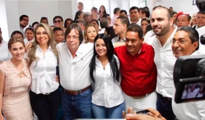 Milagros Sarmiento, Lilibeth Llinás, César Lorduy, Karina Rojano, Víctor Escorcia, José Amar y Modesto Aguilera.