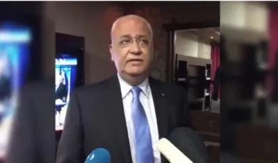 Saeb Erekat, secretario general de la Organización para la Liberación de Palestina, OLP.